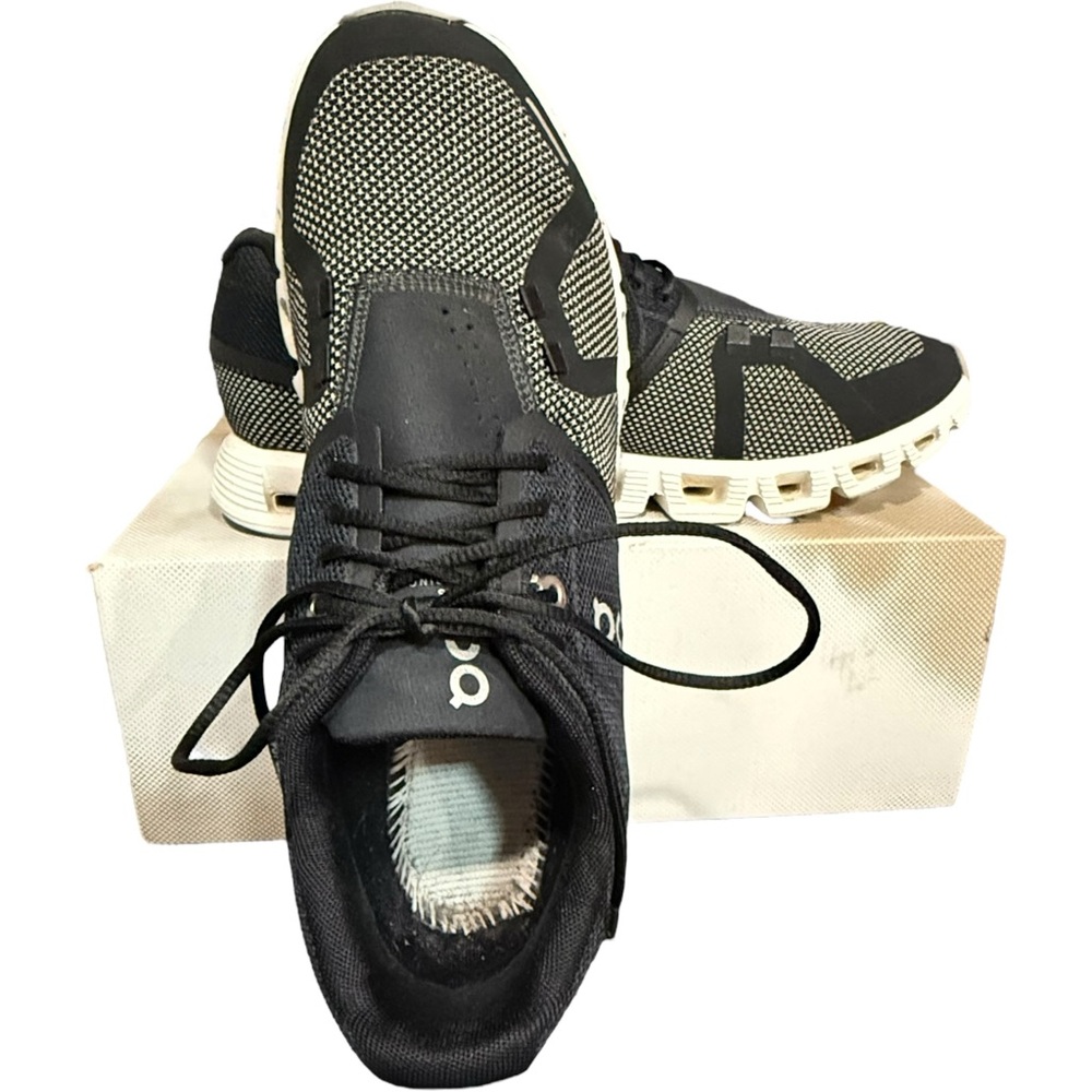 On Cloud 5 Combo Black Alloy CloudTec Women's Lifestyle Tennis Shoes Sneakers 9 - Picture 4 of 6